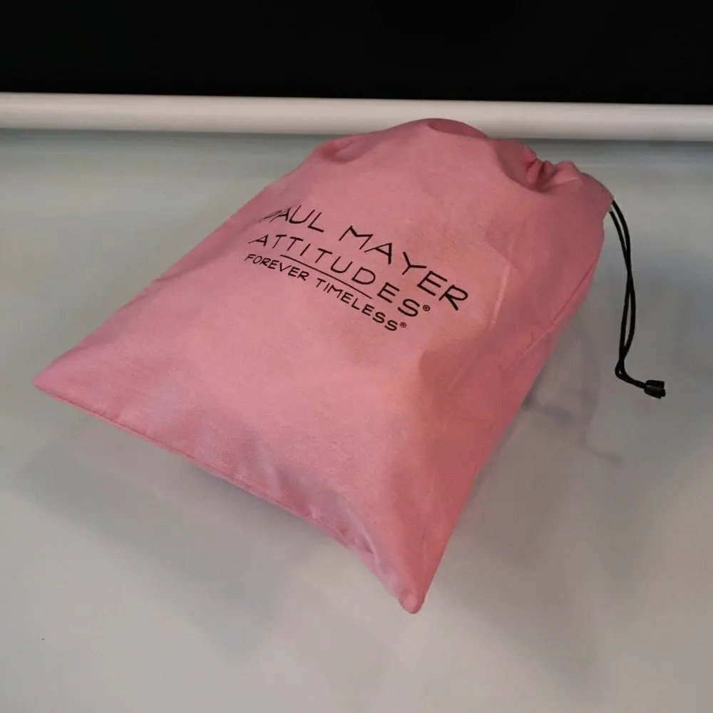 PAUL MAYER ATTITUDES Shoe Dust Bag Pink Drawstring 10